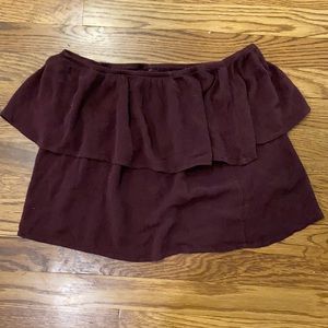 Off the shoulder crop top